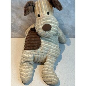Jellycat Cordy‎ Roy Mutt Puppy Dog Plush Cream Brown Stuffed Animal 15" Preowned